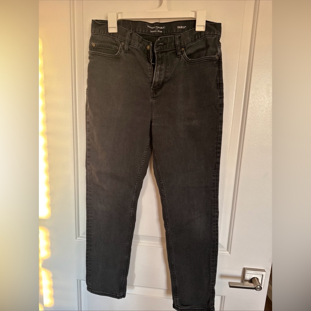 Banana republic slim traveler jean 33x30